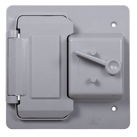 double junction box cover with one side receptacle weatherproof|legrand weatherproof box covers.